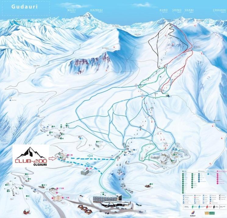 Club 2100 Ski In Studio Гудаури Экстерьер фото